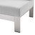 Shore Sunbrella® Fabric Outdoor Patio Aluminum 4 Piece Sectional Sofa Set EEI-4314-SLV-GRY-SET
