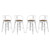 Promenade Bar Stool Set of 4 EEI-3955-WHI