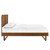 Alana Twin Wood Platform Bed With Angular Frame MOD-6618-WAL