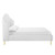 Lana Queen Performance Velvet Wingback Platform Bed MOD-6282-WHI