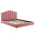 Olivia Queen Performance Velvet Platform Bed MOD-6280-DUS