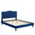 Amber Performance Velvet Queen Platform Bed MOD-6777-NAV