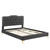 Amber Performance Velvet Queen Platform Bed MOD-6775-CHA