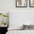 Mercy Chevron Tufted Performance Velvet King/California King Headboard MOD-6660-WHI