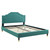 Adelaide Performance Velvet King Platform Bed MOD-6863-TEA