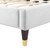 Adelaide Performance Velvet King Platform Bed MOD-6863-WHI