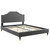 Adelaide Performance Velvet King Platform Bed MOD-6863-CHA