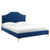 Adelaide Performance Velvet King Platform Bed MOD-6862-NAV