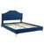 Adelaide Performance Velvet King Platform Bed MOD-6862-NAV