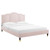 Emerson Performance Velvet King Platform Bed MOD-6860-PNK