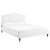 Emerson Performance Velvet King Platform Bed MOD-6860-WHI