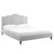 Emerson Performance Velvet King Platform Bed MOD-6860-LGR