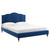 Emerson Performance Velvet King Platform Bed MOD-6860-NAV