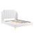 Daniella Performance Velvet Queen Platform Bed MOD-6412-WHI