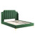 Daniella Performance Velvet Queen Platform Bed MOD-6412-EME