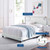 Celine Channel Tufted Performance Velvet Twin Bed MOD-6332-WHI