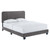 Celine Channel Tufted Performance Velvet Queen Bed MOD-6330-GRY