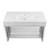 Gridiron Bathroom Vanity EEI-6109-WHI-SLV