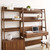 Bixby 2-Piece Wood Office Desk and Bookshelf EEI-6112-WAL