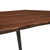 Astound 60" Live Edge Acacia Wood Dining Table EEI-6067-BLK-WAL
