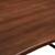Viggo 74" Live Edge Acacia Wood Dining Table EEI-6069-BLK-WAL