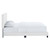 Celine Channel Tufted Performance Velvet Full Platform Bed MOD-6335-WHI