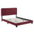 Celine Channel Tufted Performance Velvet Full Platform Bed MOD-6335-MAR