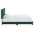 Celine Channel Tufted Performance Velvet Full Platform Bed MOD-6335-EME