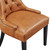 Regent Tufted Vegan Leather Dining Chair EEI-2222-TAN