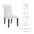 Duchess Button Tufted Fabric Dining Chair EEI-2231-WHI