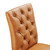 Duchess Button Tufted Vegan Leather Dining Chair EEI-2230-TAN