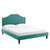 Adelaide Performance Velvet Twin Platform Bed MOD-6852-TEA