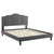 Emerson Performance Velvet Queen Platform Bed MOD-6579-CHA