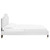 Adelaide Performance Velvet Twin Platform Bed MOD-6851-WHI