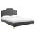 Adelaide Performance Velvet Twin Platform Bed MOD-6850-CHA