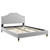 Adelaide Performance Velvet Queen Platform Bed MOD-6581-LGR