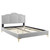 Emerson Performance Velvet Full Platform Bed MOD-6853-LGR