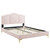 Emerson Performance Velvet Queen Platform Bed MOD-6577-PNK