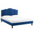 Emerson Performance Velvet Queen Platform Bed MOD-6579-NAV