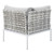 Harmony 8-Piece  Sunbrella® Basket Weave Outdoor Patio Aluminum Sectional Sofa Set EEI-4938-TAU-GRY-SET