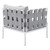 Harmony 7-Piece  Sunbrella® Outdoor Patio Aluminum Sectional Sofa Set EEI-4937-GRY-GRY-SET
