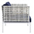 Harmony 7-Piece  Sunbrella® Basket Weave Outdoor Patio Aluminum Sectional Sofa Set EEI-4934-TAU-NAV-SET