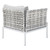 Harmony 7-Piece  Sunbrella® Basket Weave Outdoor Patio Aluminum Sectional Sofa Set EEI-4934-TAU-GRY-SET