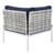 Harmony 8-Piece  Sunbrella® Basket Weave Outdoor Patio Aluminum Sectional Sofa Set EEI-4938-TAU-NAV-SET