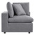 Commix Sunbrella® Outdoor Patio Corner Chair EEI-4907-SLA