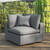 Commix Overstuffed Outdoor Patio Corner Chair EEI-4904-CHA