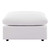 Commix Overstuffed Outdoor Patio Ottoman EEI-4903-WHI