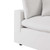 Commix Overstuffed Outdoor Patio Armless Chair EEI-4902-WHI