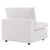 Commix Overstuffed Outdoor Patio Armless Chair EEI-4902-WHI