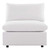 Commix Overstuffed Outdoor Patio Armless Chair EEI-4902-WHI